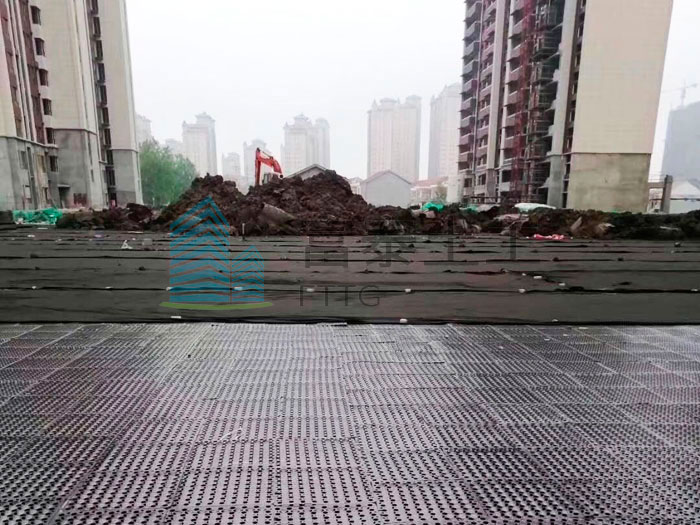 鄭州蓄排水板工地